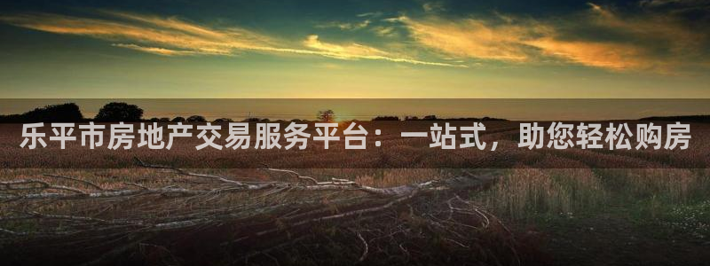 风暴娱乐月5指尖：乐平市房地产交易服务平台：一站式，助您轻松