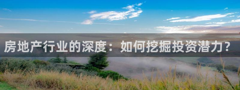 风暴娱乐有5指尖：房地产行业的深度：如何挖掘投资潜力？