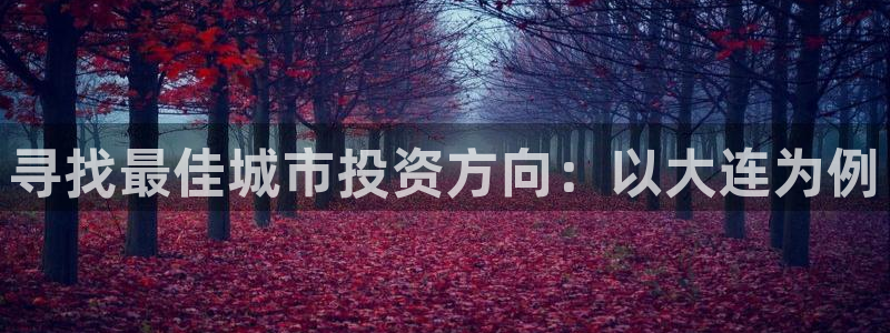 风暴娱乐 风暴注册平台：寻找最佳城市投资方向：以大连为例