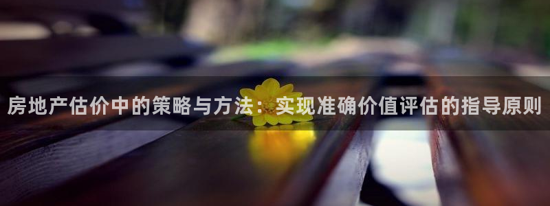 完美风暴 娱乐：房地产估价中的策略与方法：实现准确价值评估的
