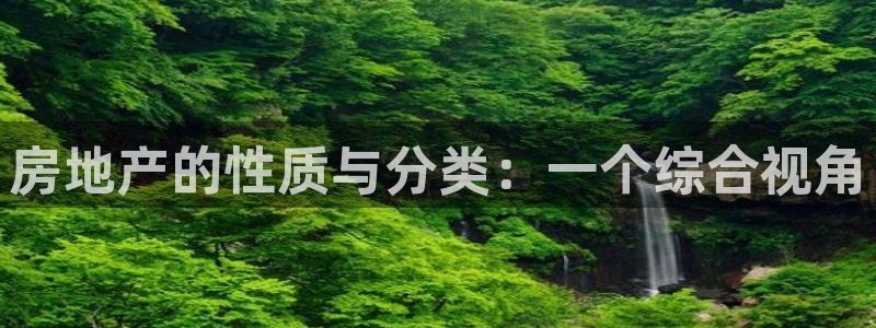 风暴娱乐求333OOc：房地产的性质与分类：一个综合视角