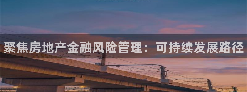 风暴娱乐眼：聚焦房地产金融风险管理：可持续发展路径