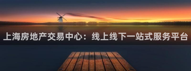 风暴娱乐平台官网登陆：上海房地产交易中心：线上线下一站式服务