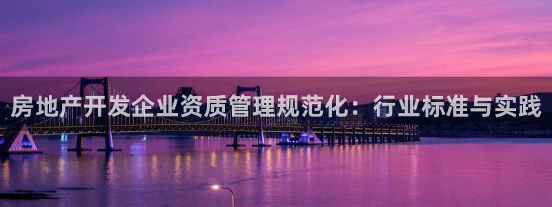 风暴娱乐提现：房地产开发企业资质管理规范化：行业标准与实践