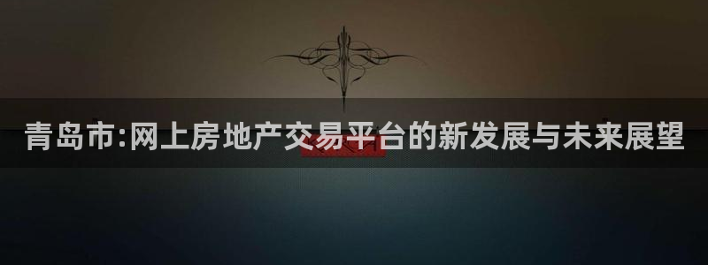风暴娱乐首页：青岛市:网上房地产交易平台的新发展与未来展望